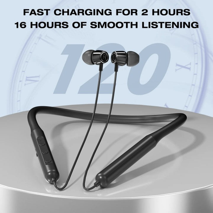 Sports Neckband LED Digital Display Wireless BT Headphone Bass Headset Earbuds
