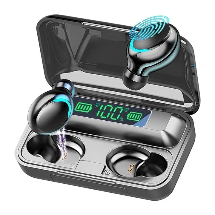Wireless Earbuds Headphones With Touch Control, Noise-Cancelling HD Mic